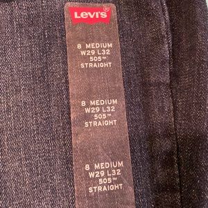 Levi’s 505 Dark Blue Straight Size 8 Woman Jeans